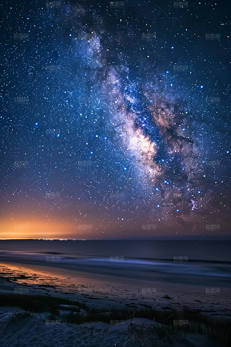 灿烂星空高清浪漫素材