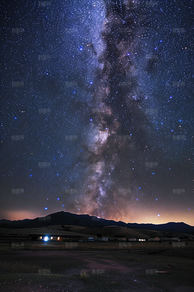 灿烂星空星辰天空素材