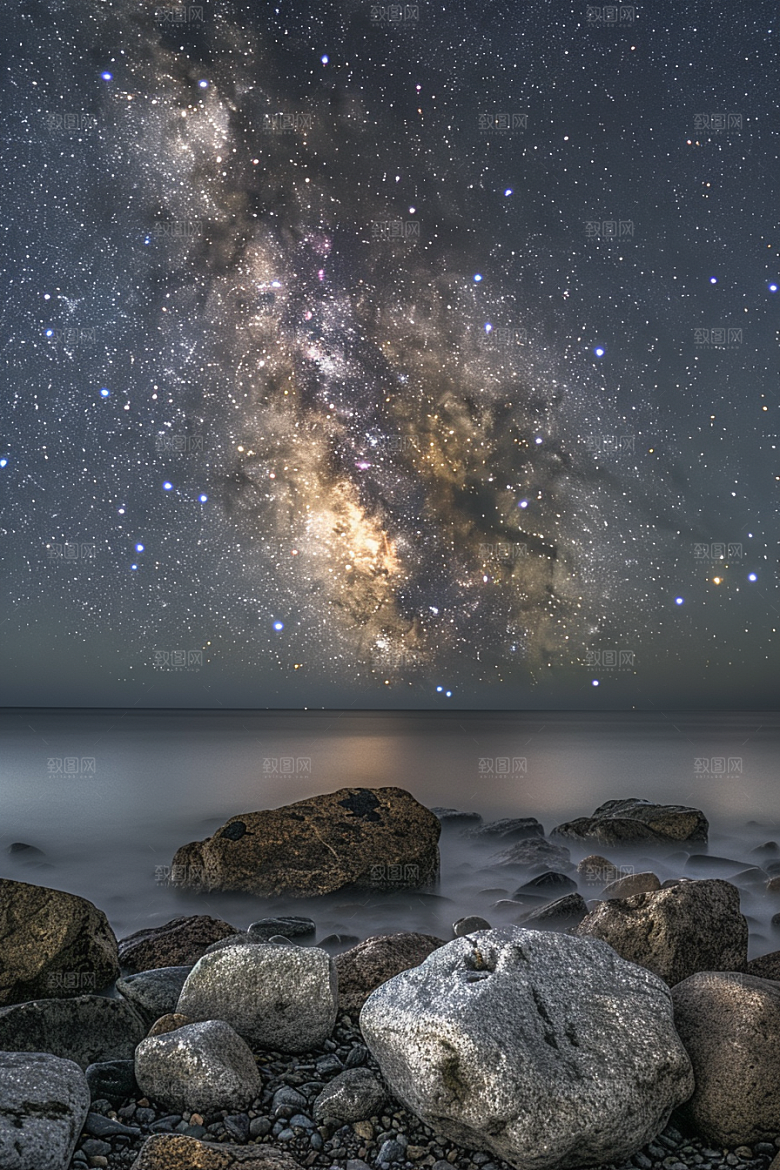 灿烂星空天空梦幻素材