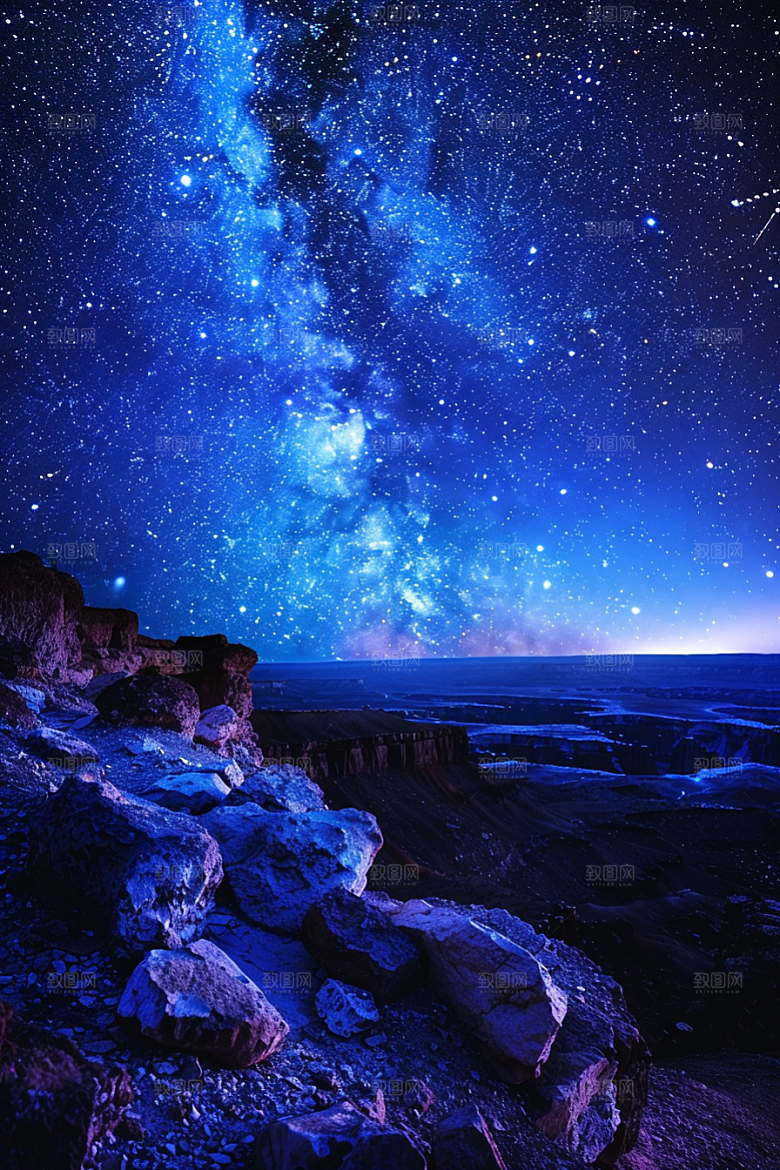 灿烂星空高清浪漫素材