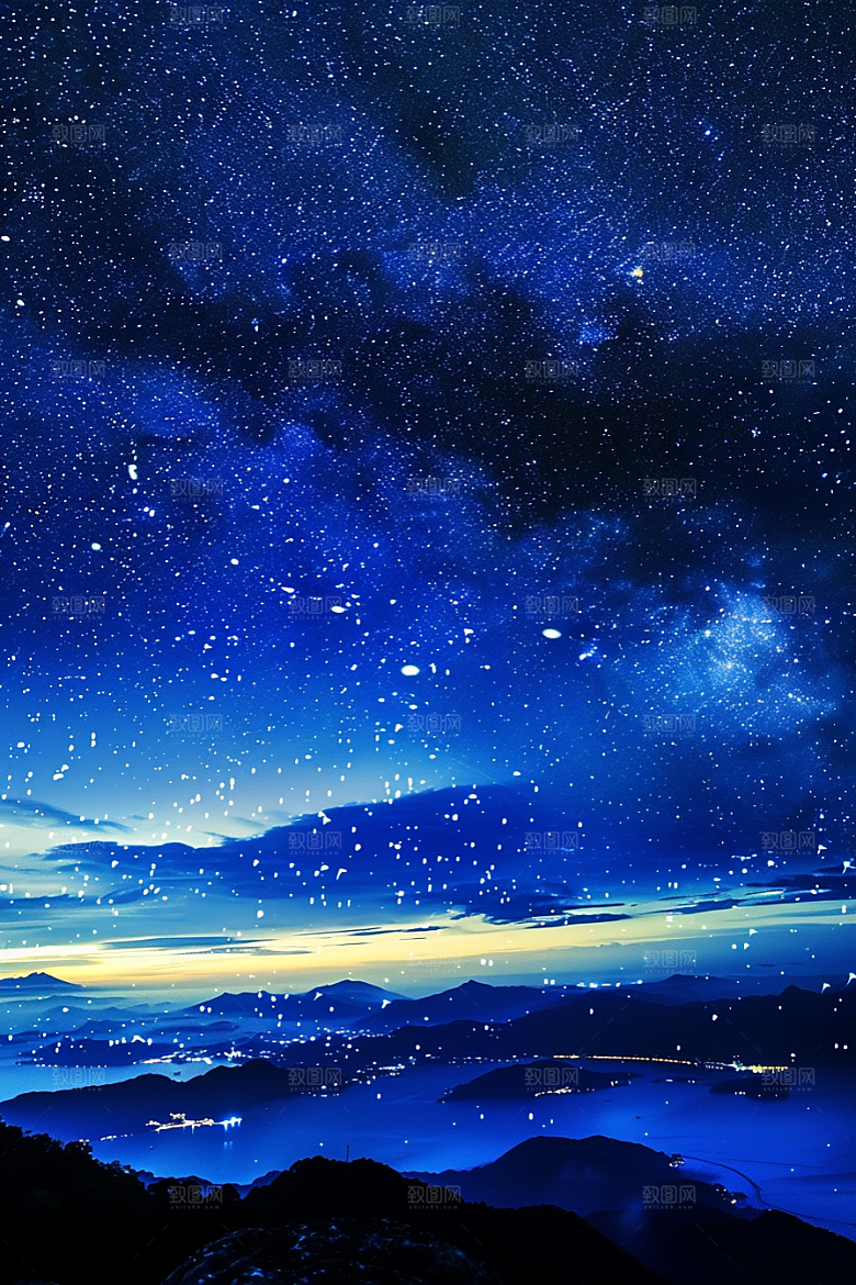 灿烂星空高清唯美素材