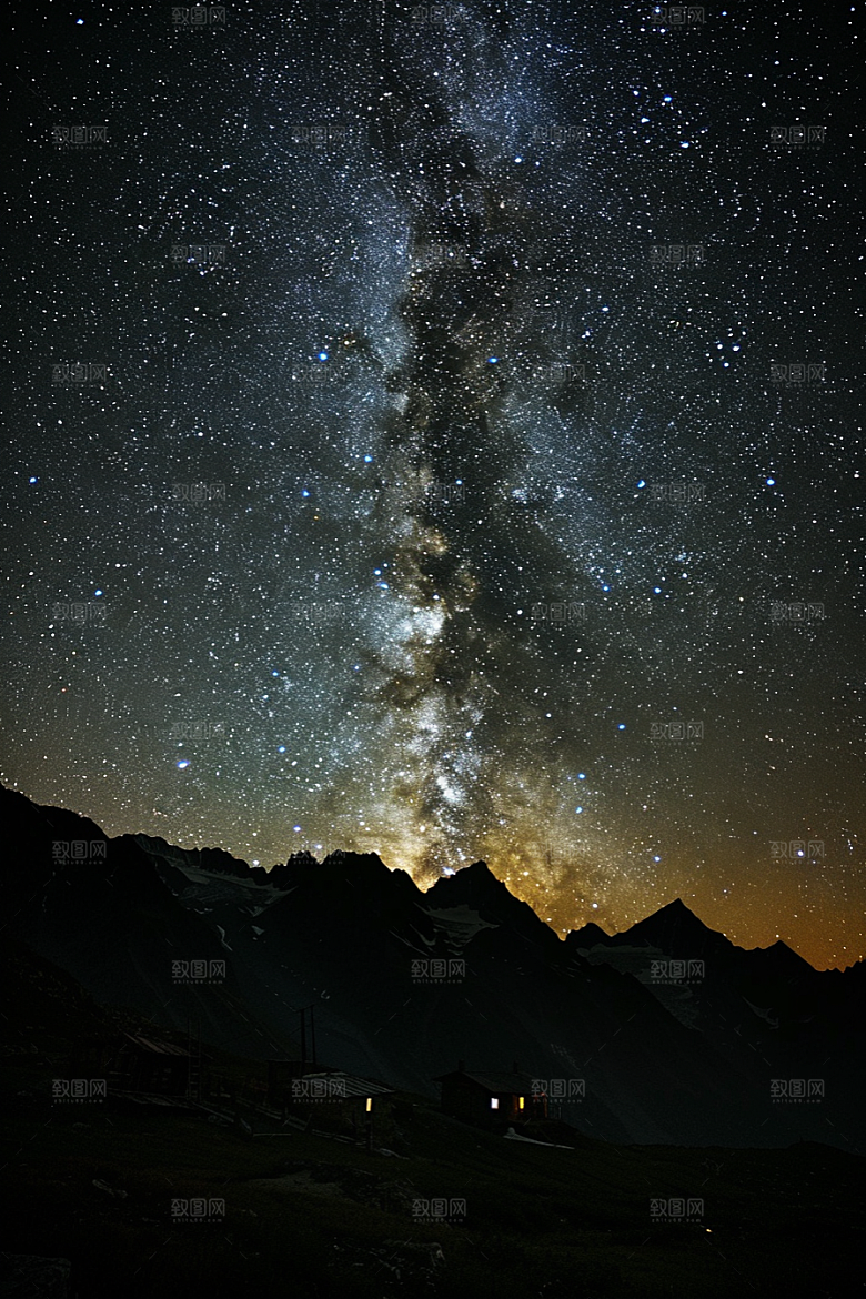 灿烂星空星辰梦幻素材