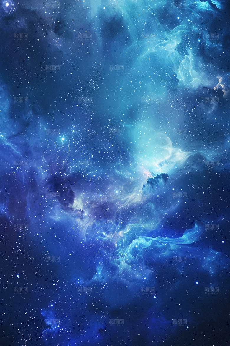 灿烂星空太阳系天空素材