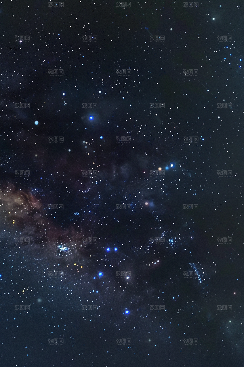 灿烂星空高清夜晚素材