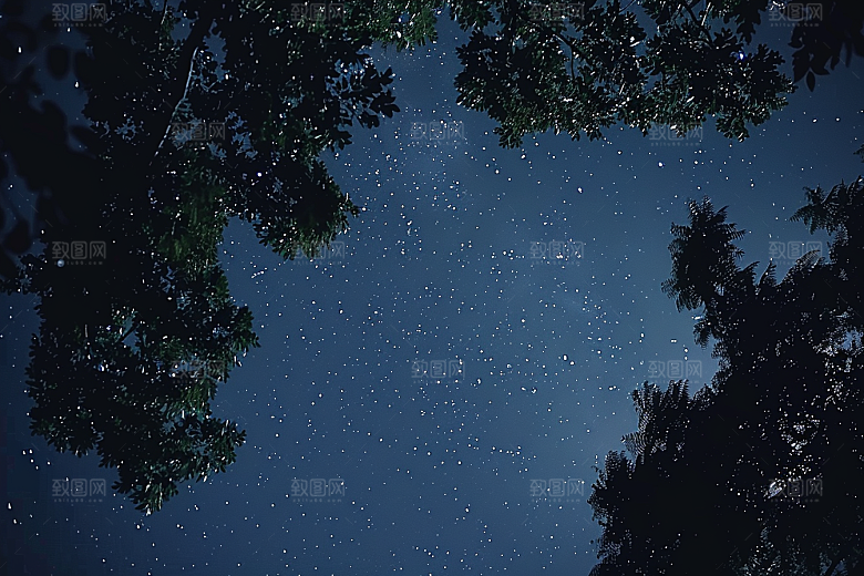 灿烂星空银河唯美素材