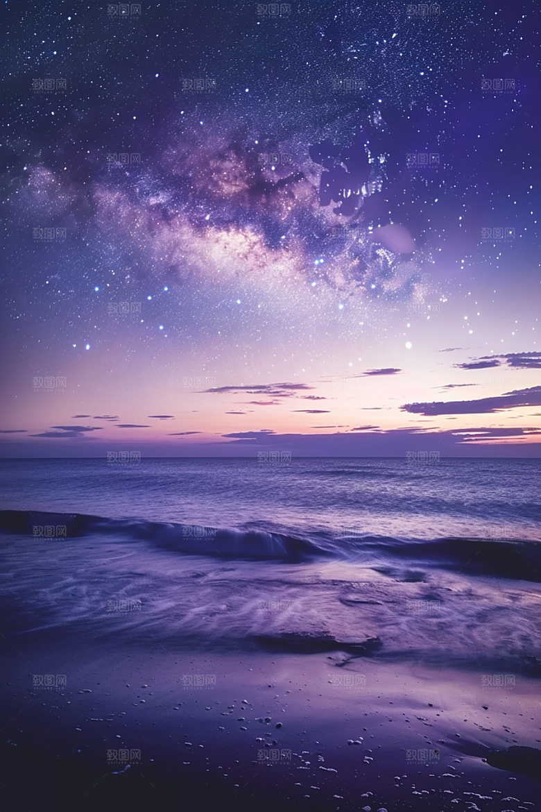 灿烂星空太阳系唯美素材