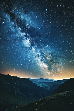 灿烂星空高清梦幻素材