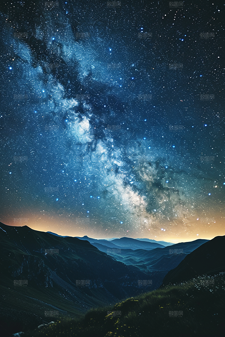 灿烂星空高清梦幻素材