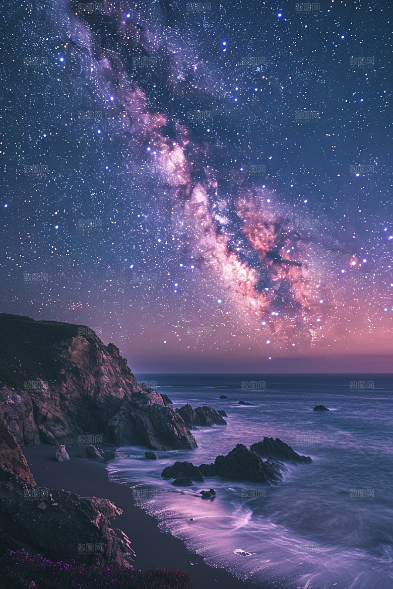 灿烂星空高清梦幻素材