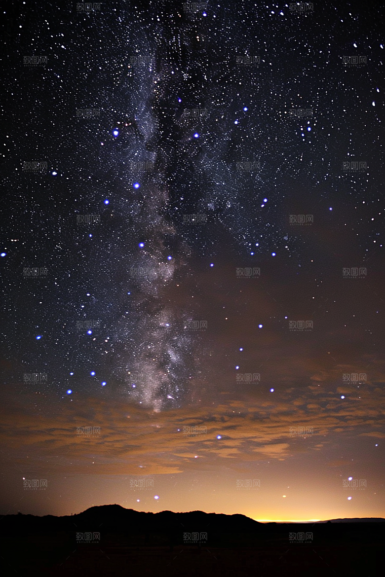 灿烂星空唯美太阳系素材