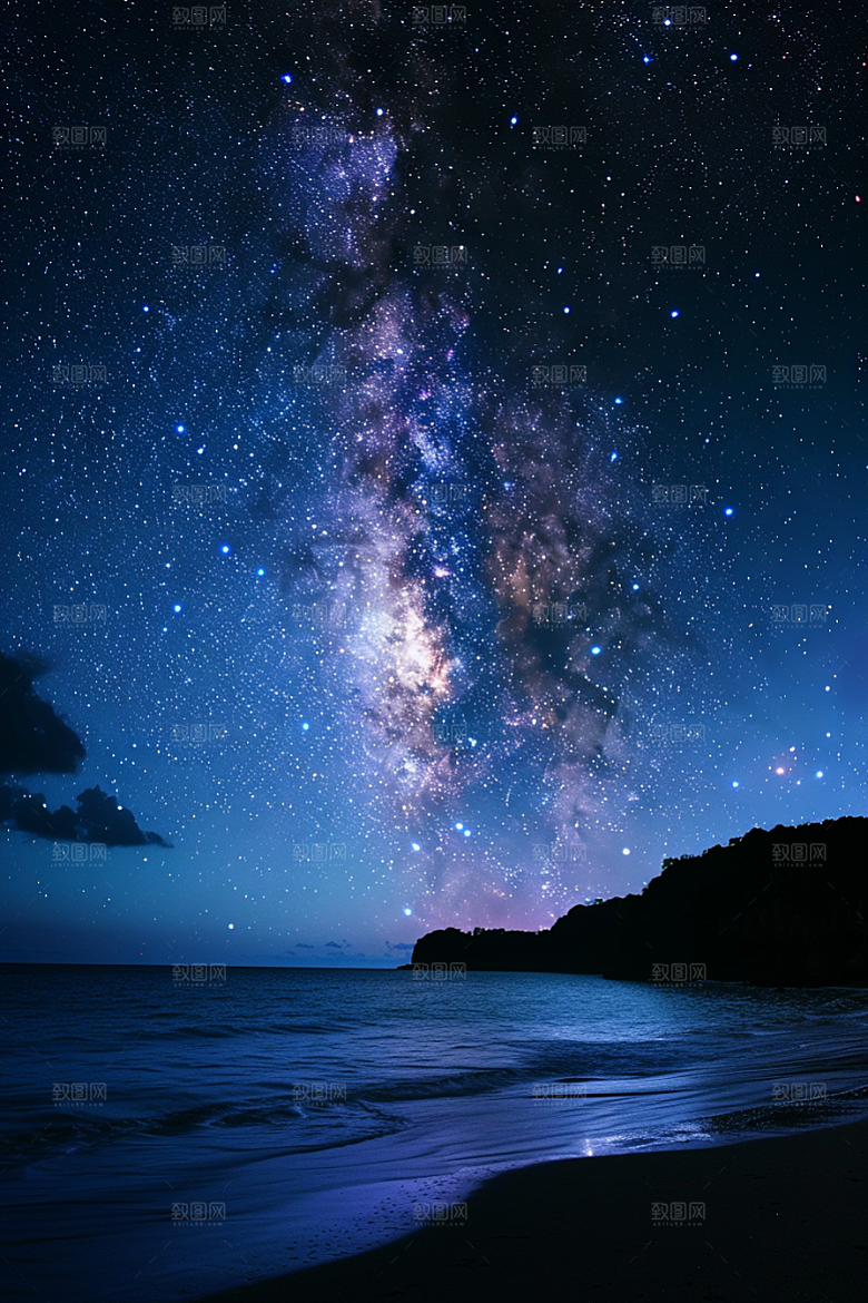 灿烂星空宇宙浪漫素材