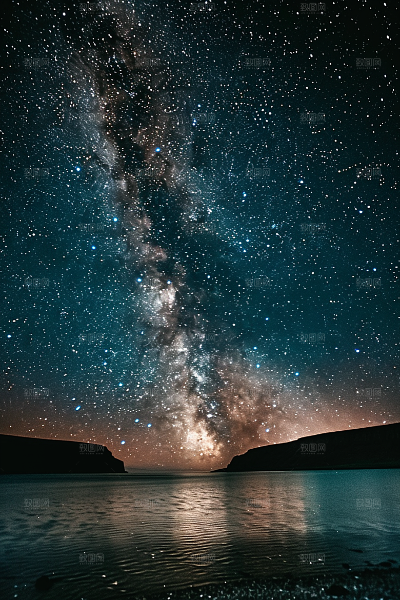 灿烂星空梦幻唯美素材