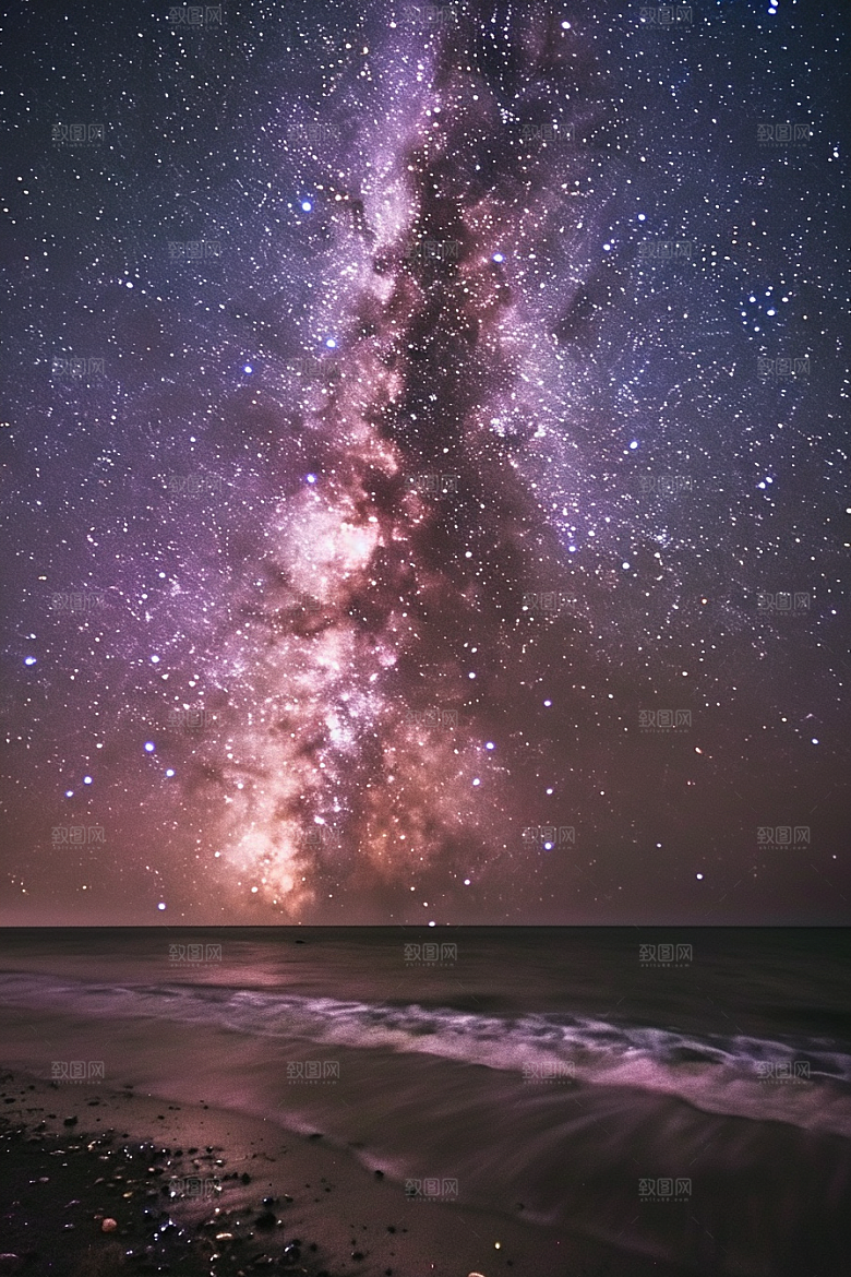 灿烂星空银河梦幻素材