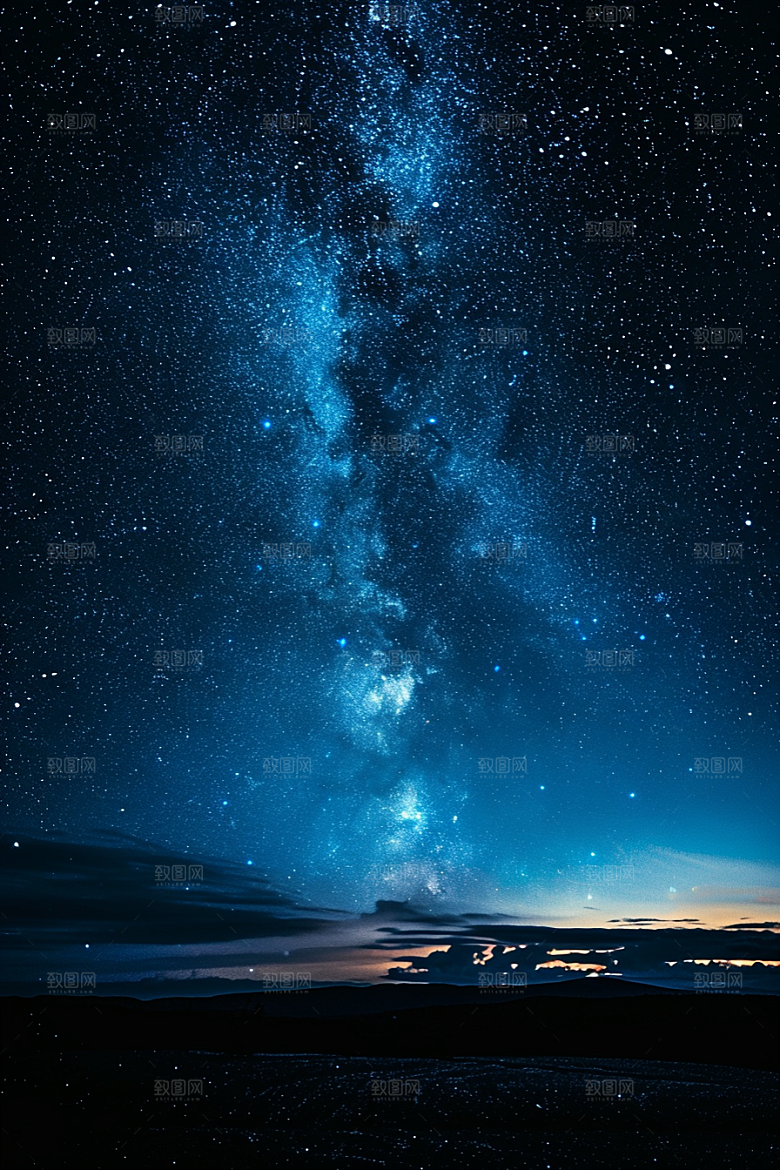 灿烂星空唯美浪漫素材