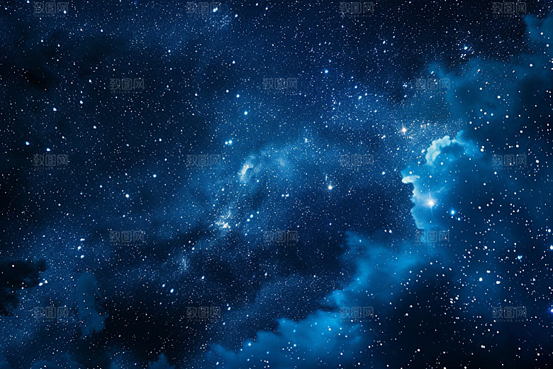 灿烂星空星辰梦幻素材