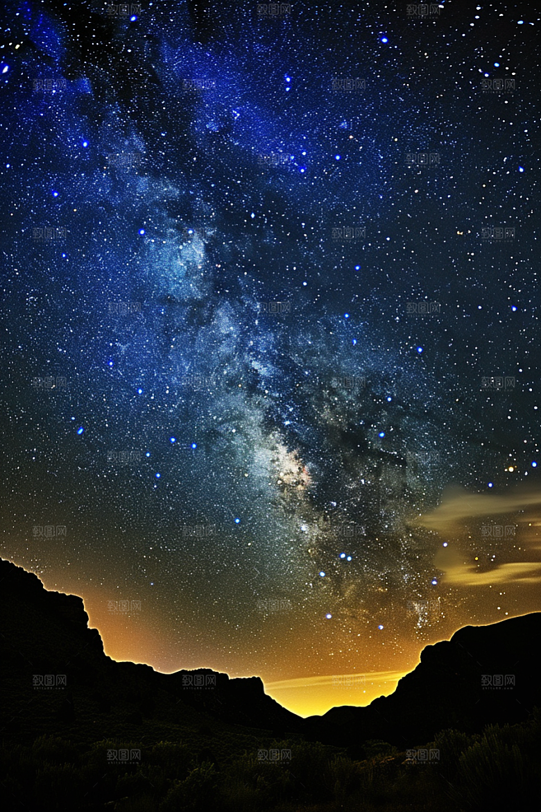 灿烂星空浪漫梦幻素材