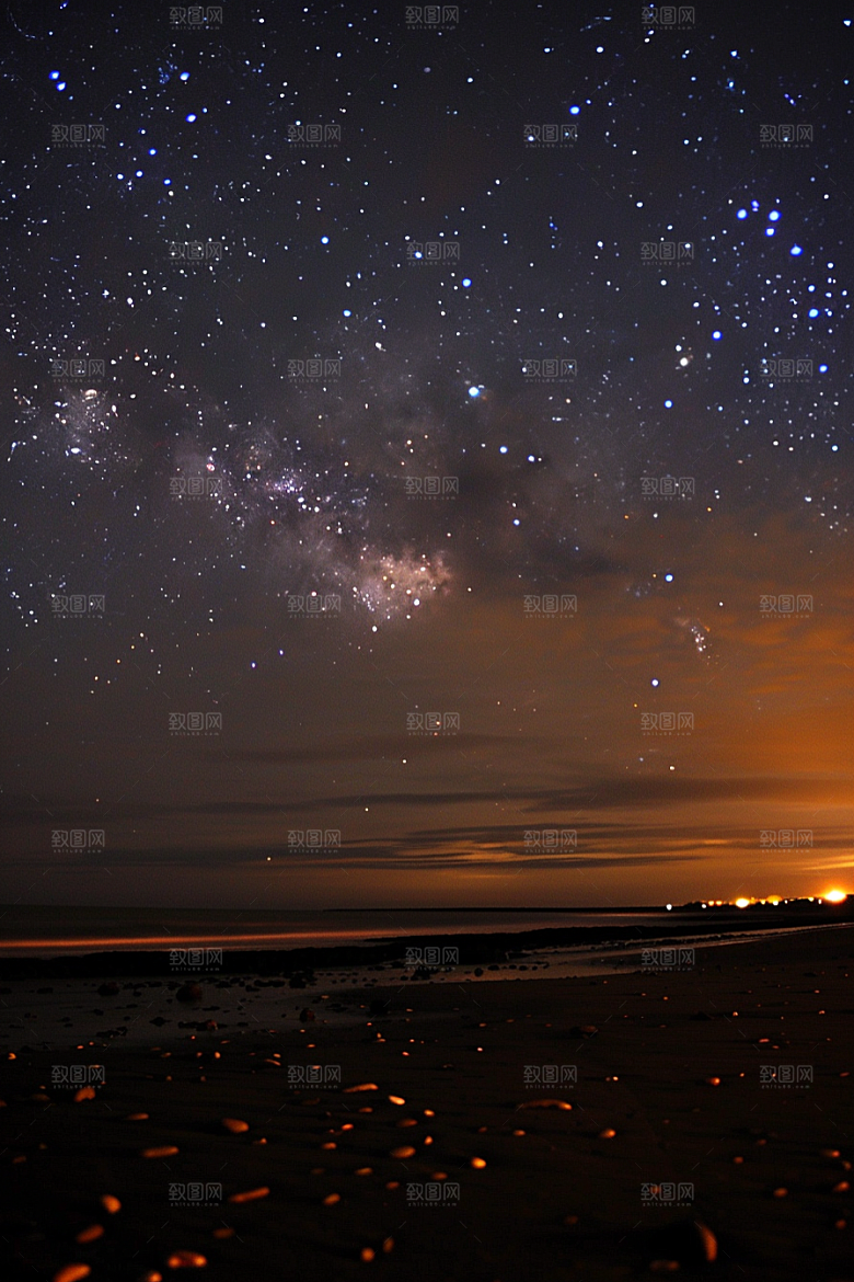 灿烂星空太阳系梦幻素材