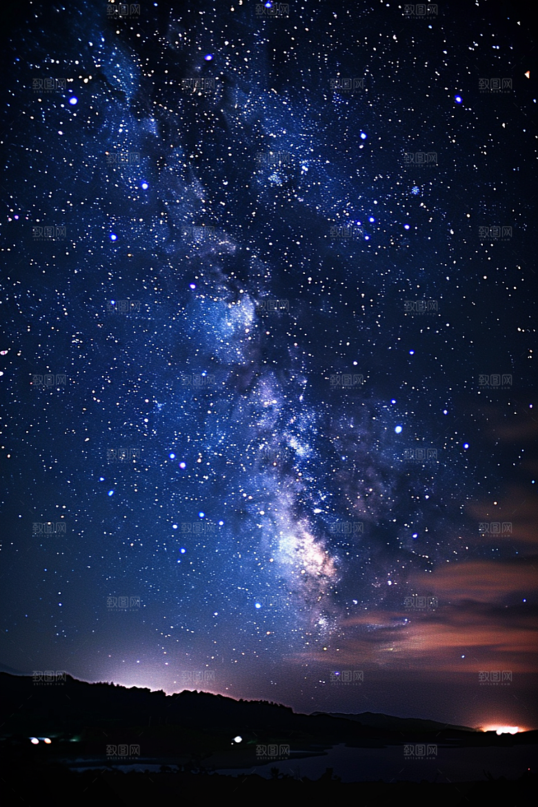 灿烂星空银河太阳系素材