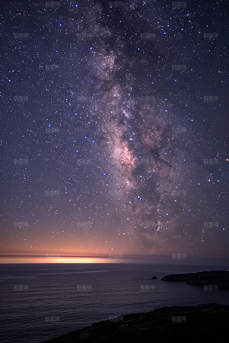 灿烂星空高清浪漫素材