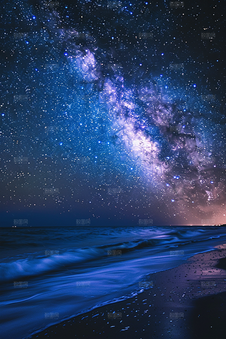 灿烂星空唯美星辰素材