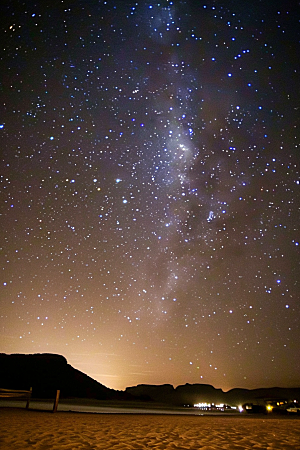 灿烂星空银河浪漫素材