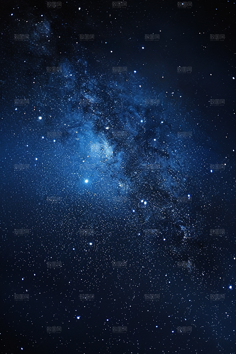 灿烂星空宇宙夜晚素材