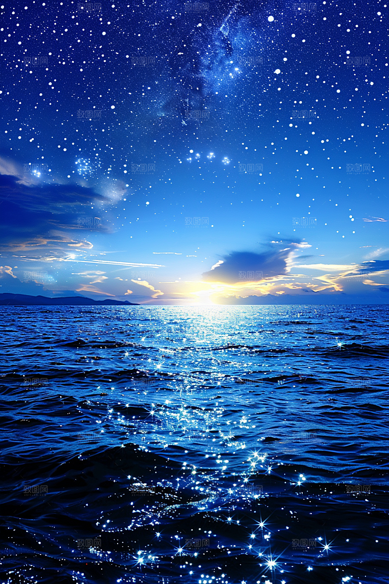 灿烂星空浪漫太阳系素材