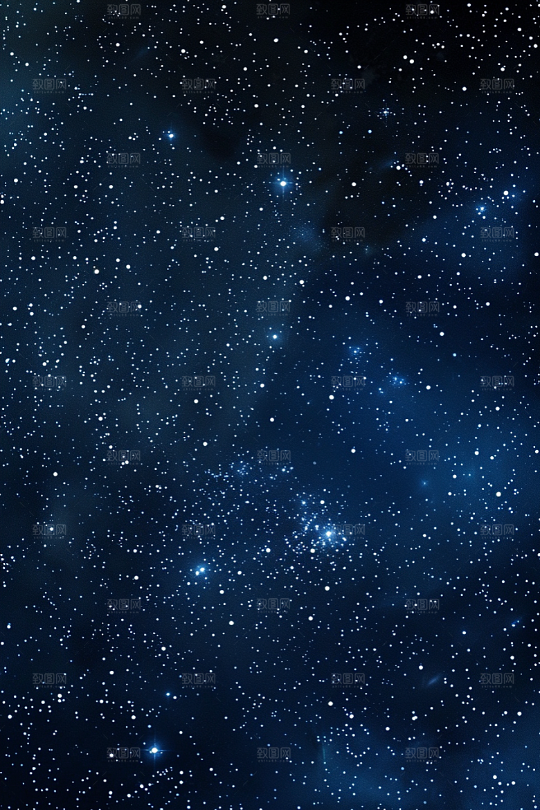 灿烂星空夜晚夜景素材