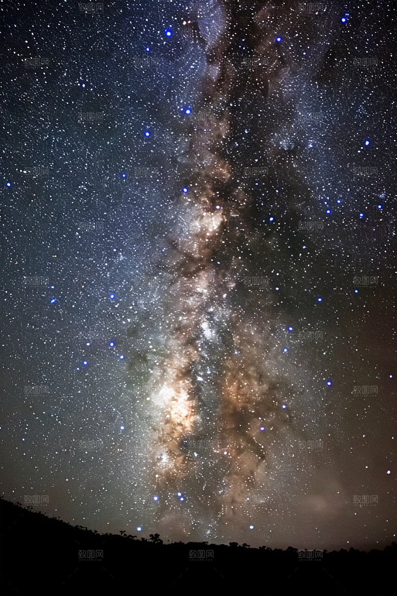 灿烂星空星辰唯美素材
