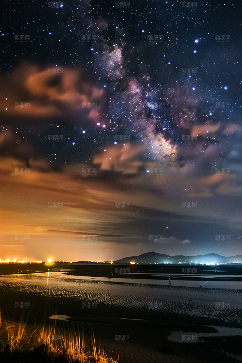 灿烂星空高清浪漫素材