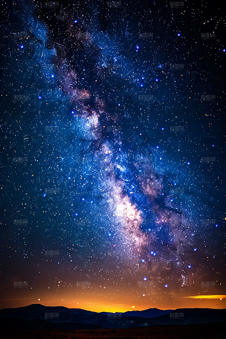 灿烂星空高清梦幻素材