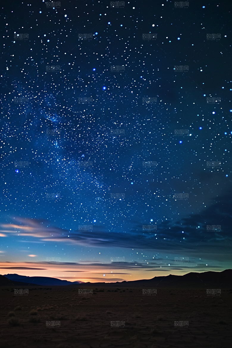 灿烂星空唯美银河素材