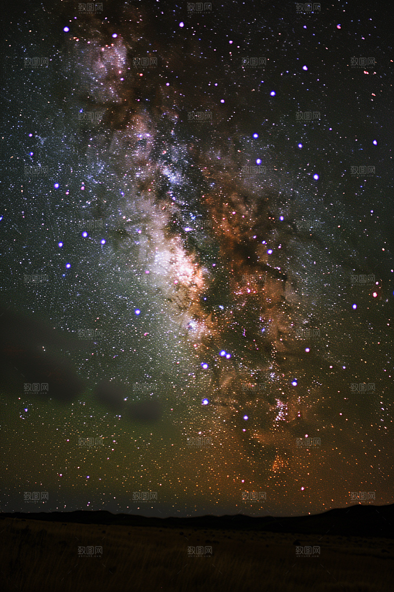 灿烂星空宇宙太阳系素材
