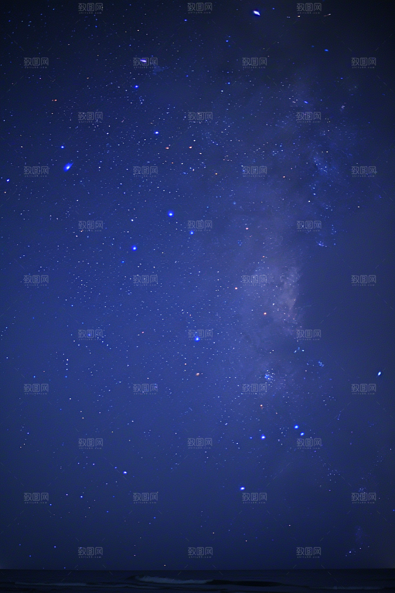 灿烂星空夜景太阳系素材