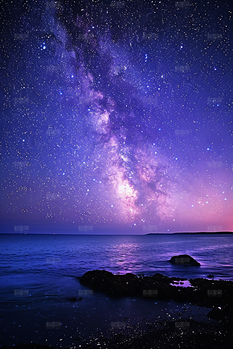 灿烂星空高清星辰素材