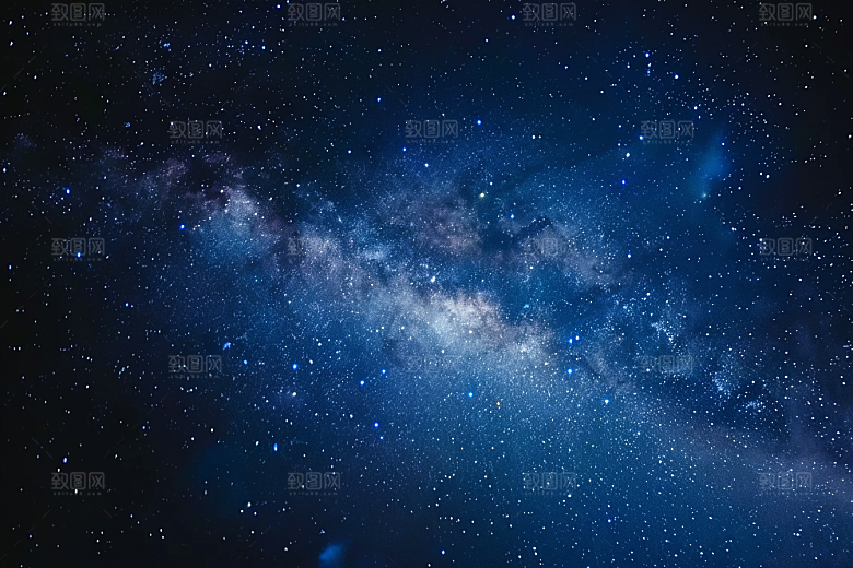 灿烂星空银河太阳系素材
