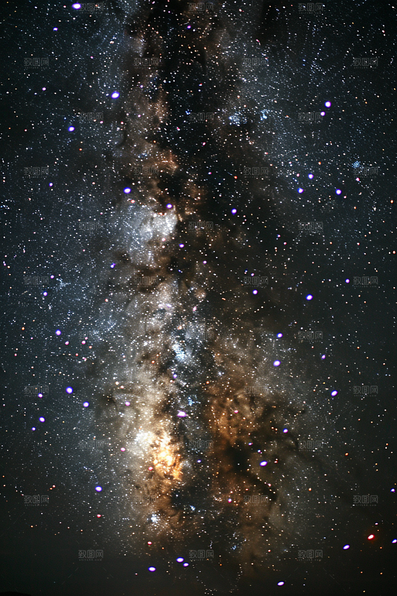 灿烂星空唯美天空素材