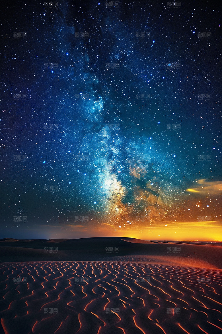 灿烂星空太阳系唯美素材