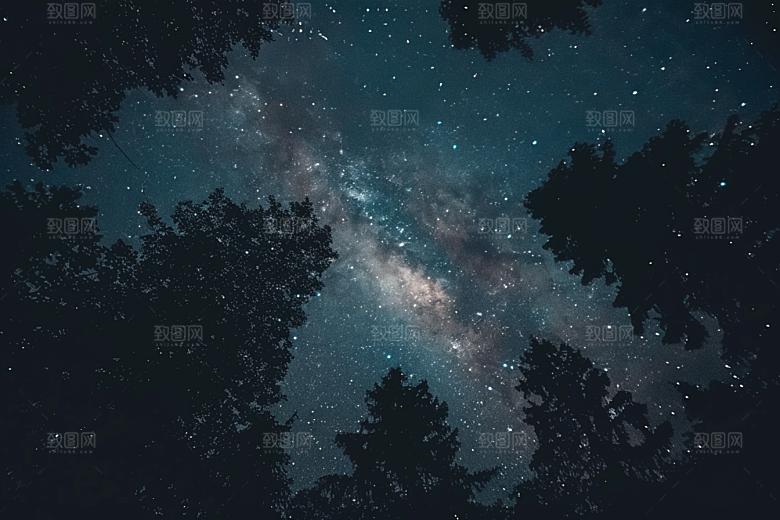 灿烂星空银河宇宙素材