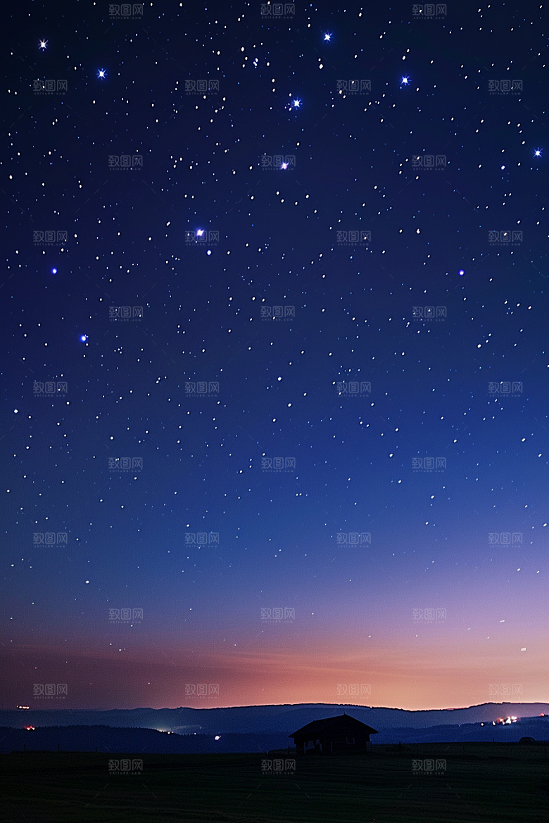 灿烂星空银河唯美素材