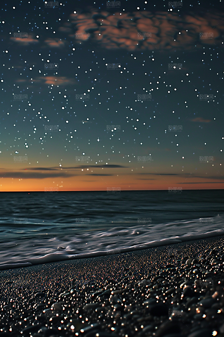 灿烂星空太阳系浪漫素材
