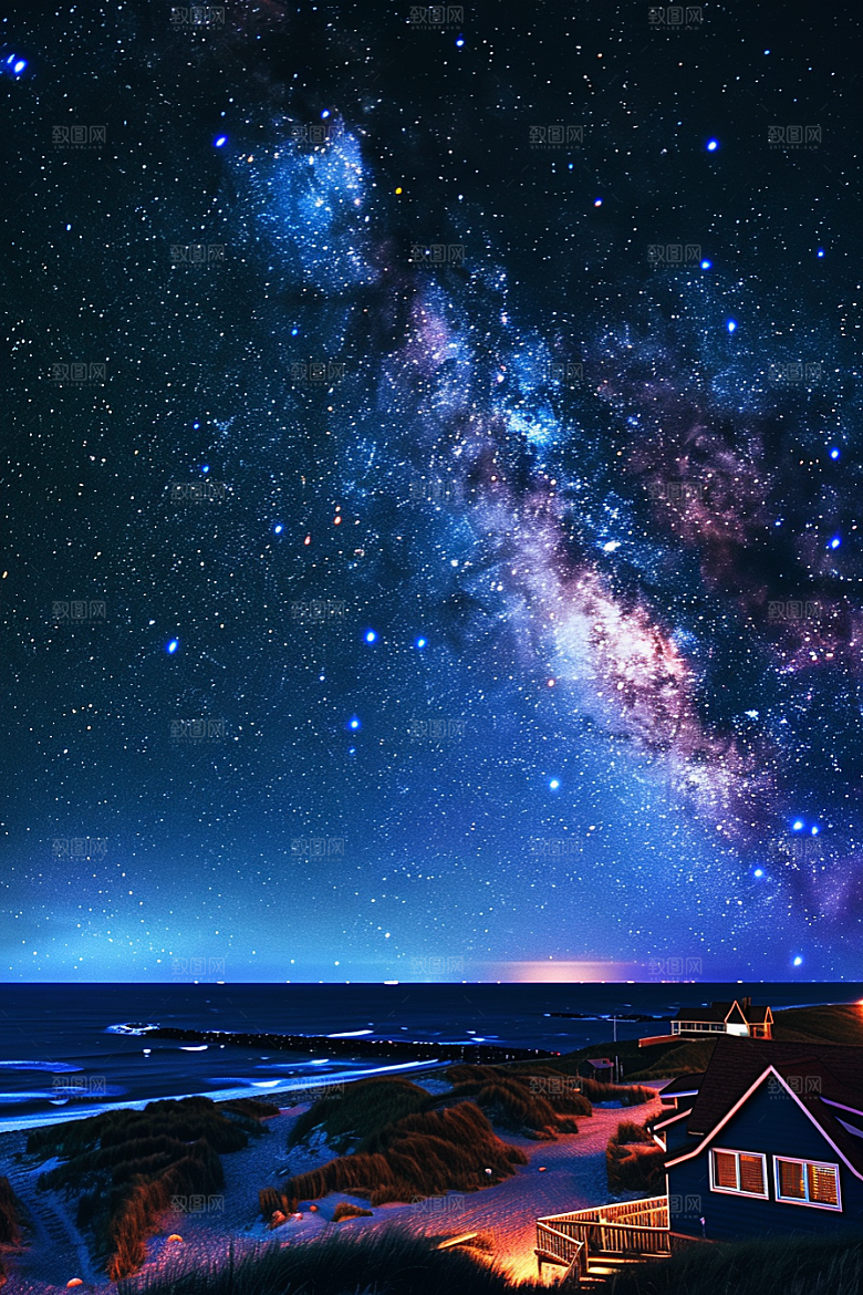 灿烂星空宇宙星辰素材