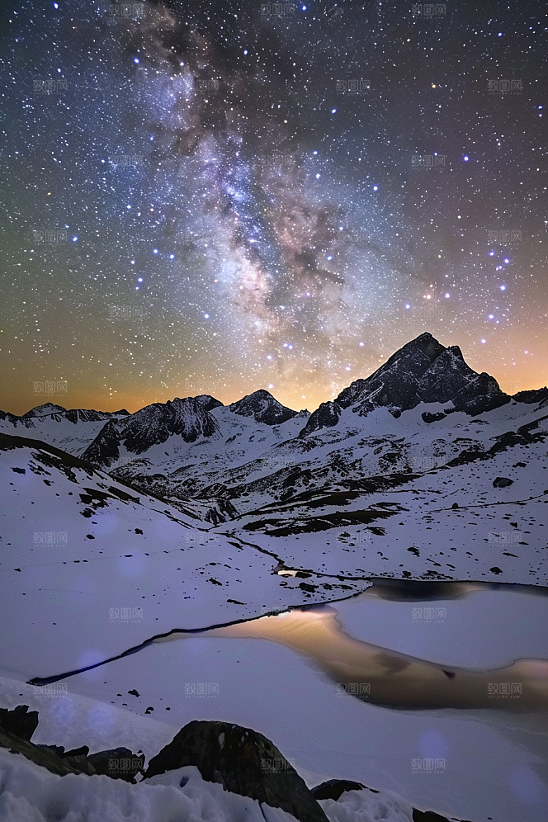 灿烂星空太阳系浪漫素材