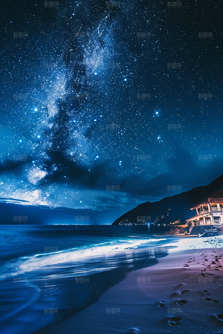灿烂星空太阳系宇宙素材