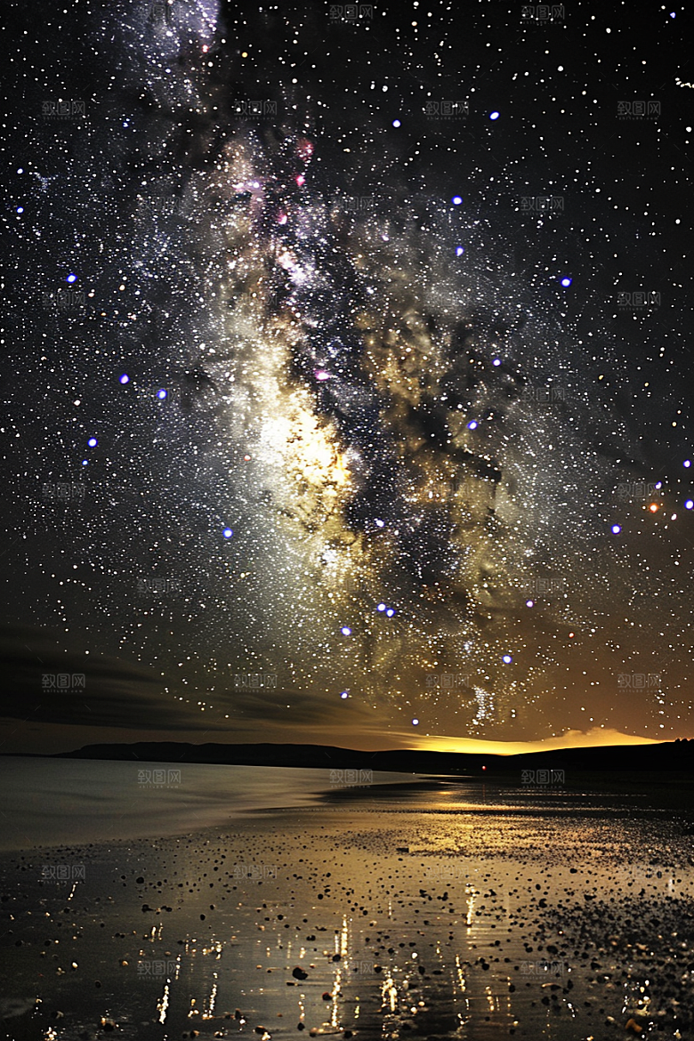 灿烂星空唯美梦幻素材