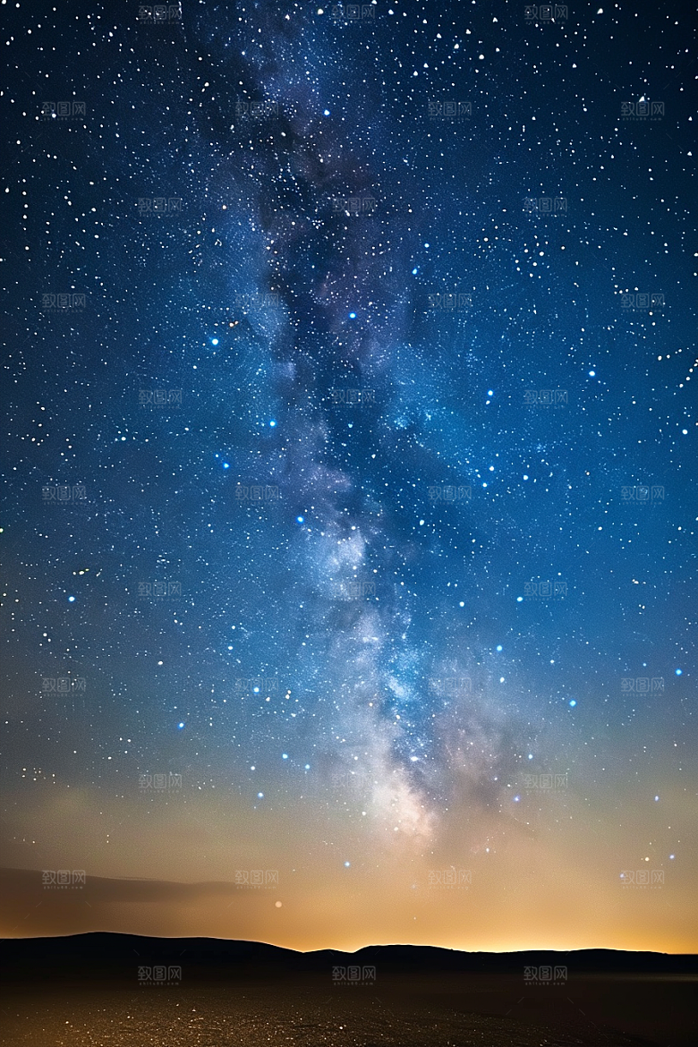 灿烂星空天空浪漫素材