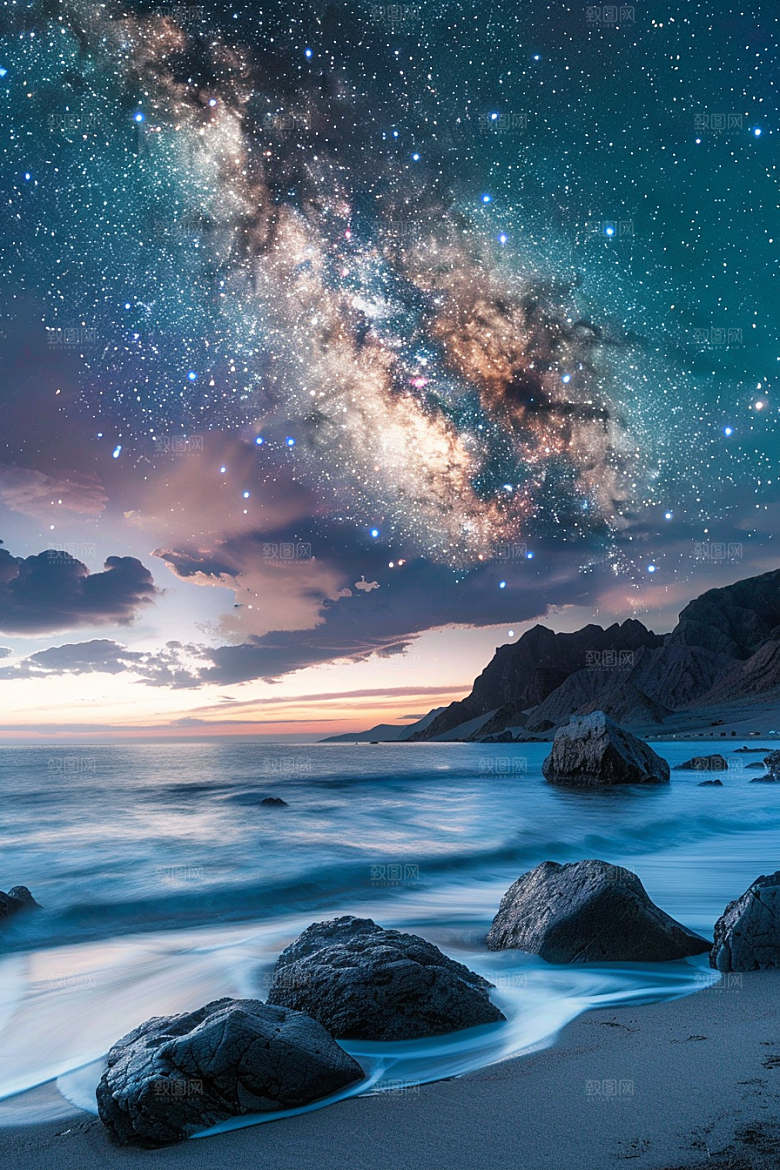 灿烂星空高清唯美素材