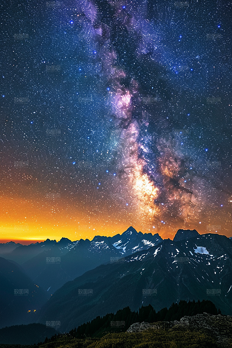 灿烂星空浪漫宇宙素材