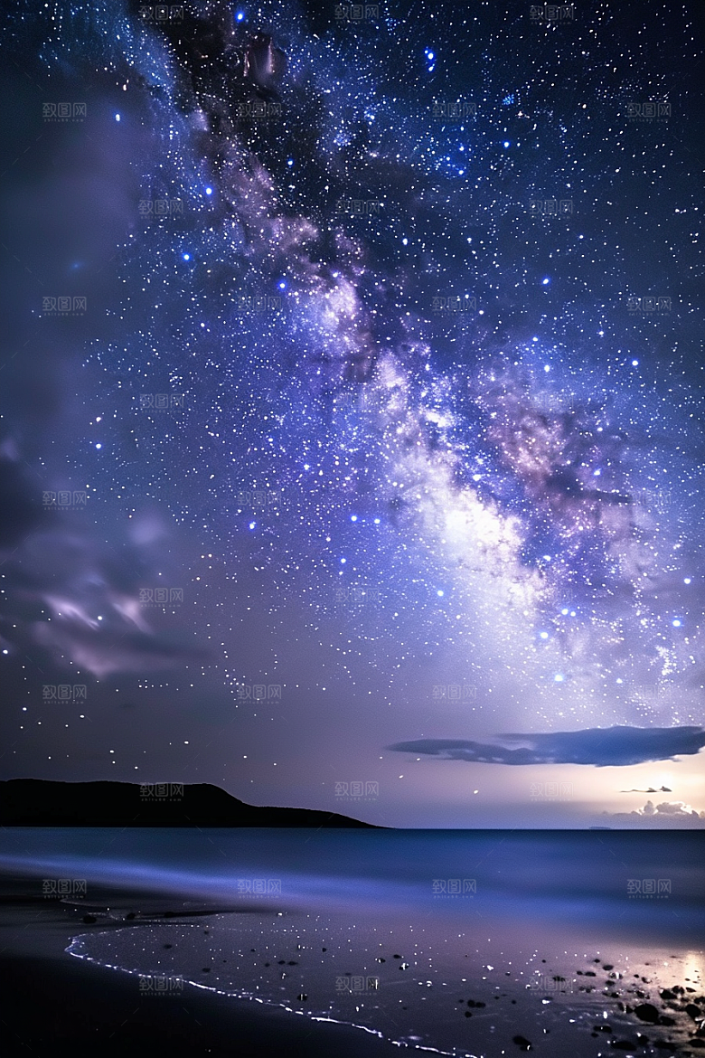 灿烂星空高清梦幻素材