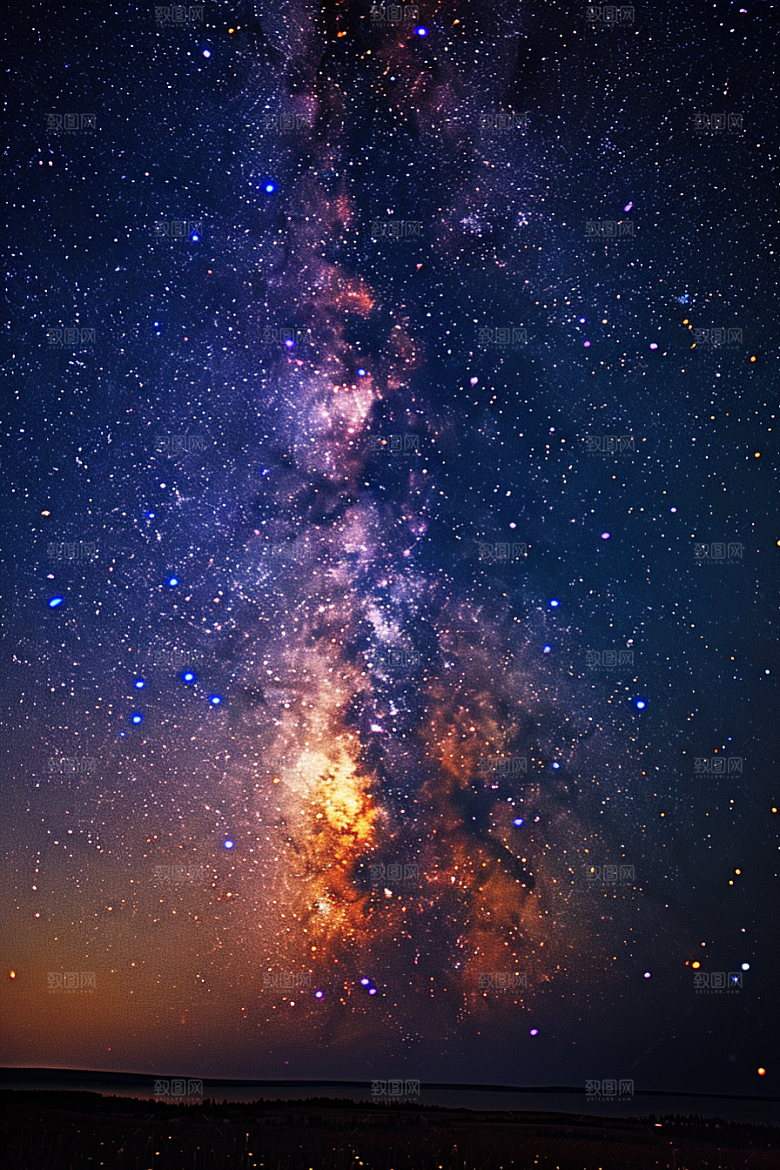 灿烂星空唯美太阳系素材